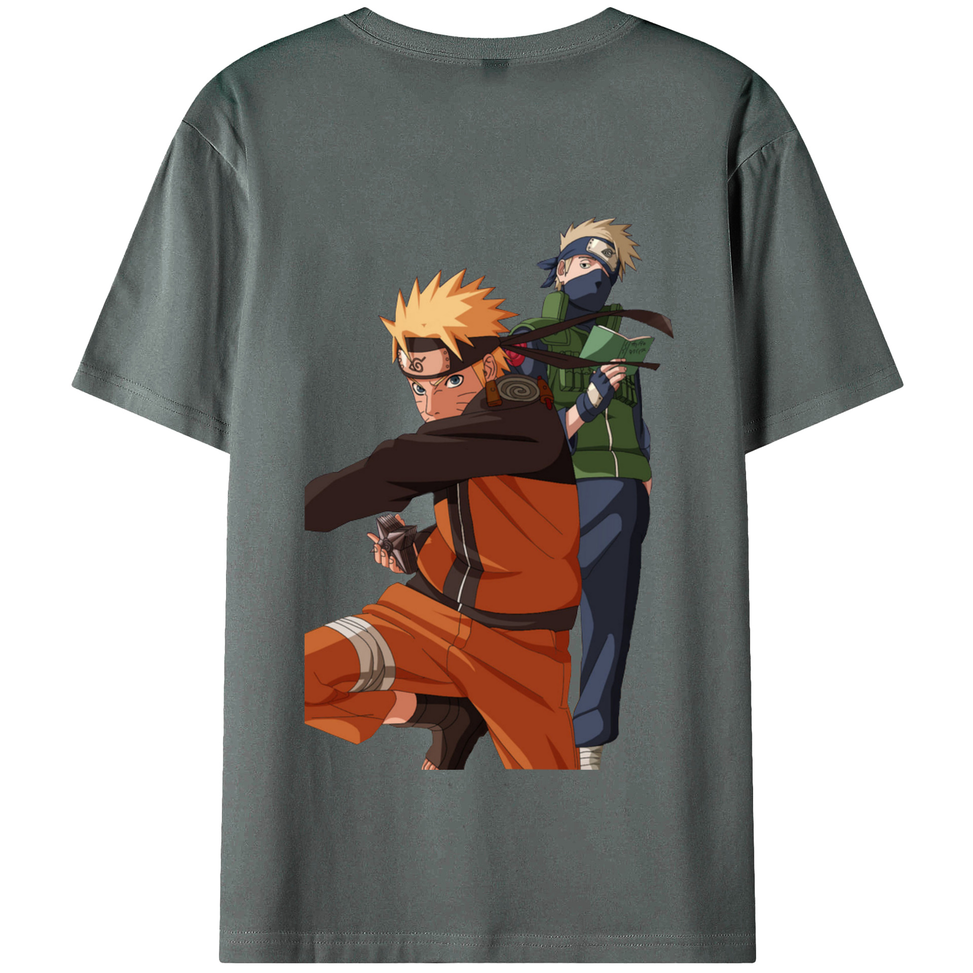 （画像用） NARUTO -ナルト- うずまき ナルト Uzumaki Naruto 綿100％半袖Tシャツ（背面プリント）